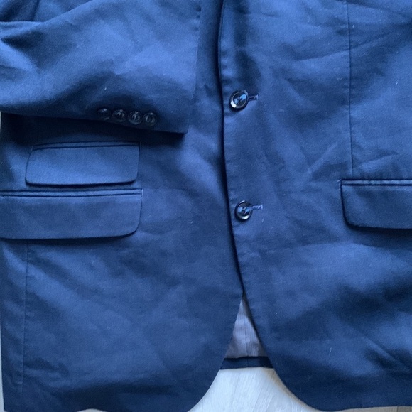 Perry Ellis portfolio‎ slim fit blazer jacket 40R navy blue sport two buttons - Picture 14 of 14